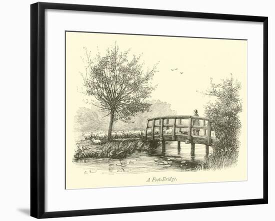 A Foot-Bridge-null-Framed Giclee Print
