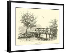 A Foot-Bridge-null-Framed Giclee Print