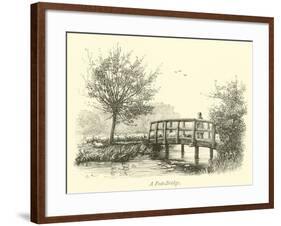 A Foot-Bridge-null-Framed Giclee Print