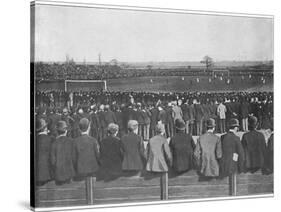 'A Football Match at Manchester', c1896-R Banks-Stretched Canvas