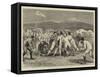 A Football Match at Yokohama, Japan-Joseph Nash-Framed Stretched Canvas