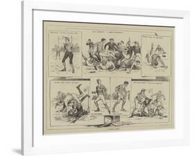 A Football Match-null-Framed Giclee Print