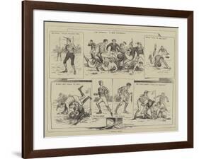 A Football Match-null-Framed Giclee Print