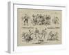 A Football Match-null-Framed Giclee Print