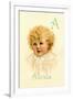 A for Alexis-Ida Waugh-Framed Art Print