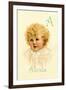 A for Alexis-Ida Waugh-Framed Art Print