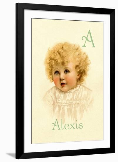 A for Alexis-Ida Waugh-Framed Art Print