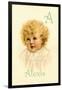 A for Alexis-Ida Waugh-Framed Art Print