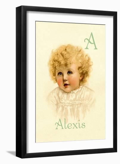 A for Alexis-Ida Waugh-Framed Art Print