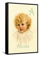 A for Alexis-Ida Waugh-Framed Stretched Canvas