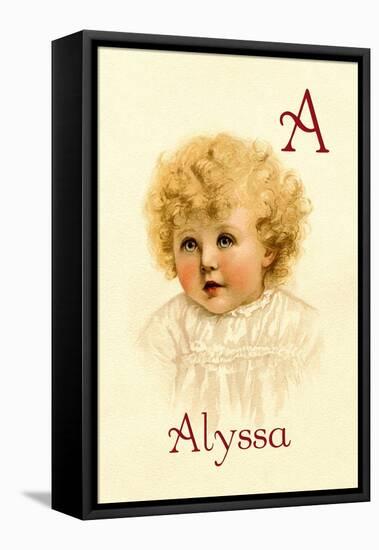 A for Alyssa-Ida Waugh-Framed Stretched Canvas