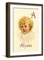 A for Alyssa-Ida Waugh-Framed Art Print