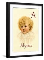 A for Alyssa-Ida Waugh-Framed Art Print