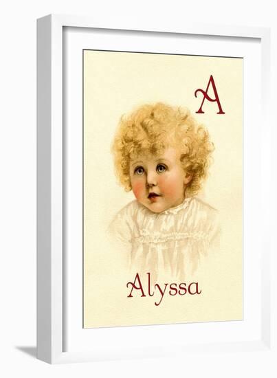 A for Alyssa-Ida Waugh-Framed Art Print