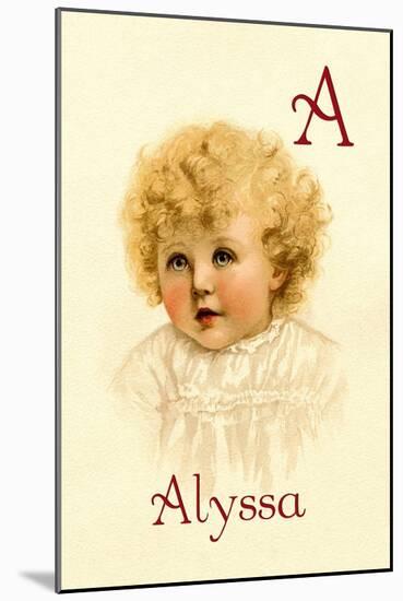 A for Alyssa-Ida Waugh-Mounted Art Print