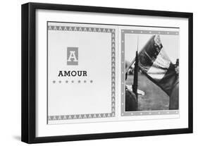 A for Amour', from the Alphabet of Marshal Petain-null-Framed Photographic Print