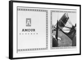 A for Amour', from the Alphabet of Marshal Petain-null-Framed Photographic Print