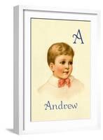 A for Andrew-Ida Waugh-Framed Art Print