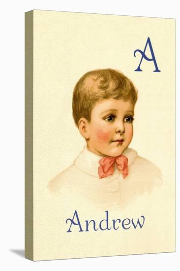 A for Andrew-Ida Waugh-Stretched Canvas