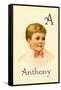 A for Anthony-Ida Waugh-Framed Stretched Canvas