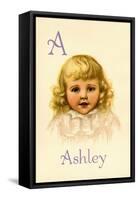 A for Ashley-Ida Waugh-Framed Stretched Canvas