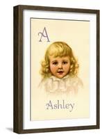 A for Ashley-Ida Waugh-Framed Art Print