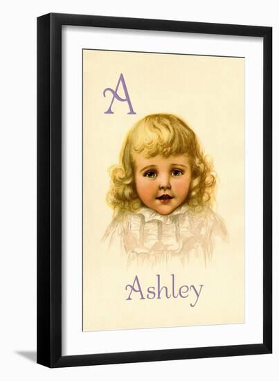 A for Ashley-Ida Waugh-Framed Art Print