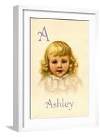 A for Ashley-Ida Waugh-Framed Art Print