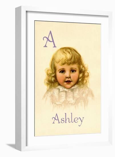 A for Ashley-Ida Waugh-Framed Art Print