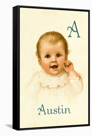 A for Austin-Ida Waugh-Framed Stretched Canvas