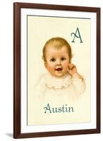 A for Austin-Ida Waugh-Framed Art Print