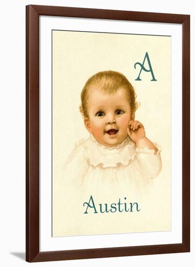 A for Austin-Ida Waugh-Framed Art Print