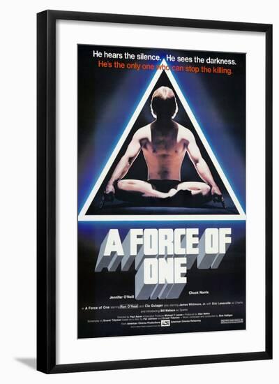 A Force of One, Chuck Norris, 1979-null-Framed Art Print