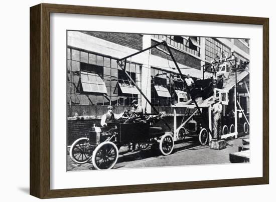 A Ford Motor Company Assembly Line, 1913-null-Framed Photographic Print