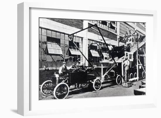 A Ford Motor Company Assembly Line, 1913-null-Framed Photographic Print