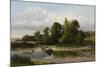 A Ford on the Whitadder, Berwickshire-James Peel-Mounted Giclee Print