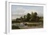 A Ford on the Whitadder, Berwickshire-James Peel-Framed Giclee Print