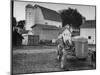 A Ford Tractor Being Sold During the Farmhouse Auction-null-Mounted Photographic Print