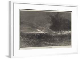 A Forest Fire in America-null-Framed Giclee Print