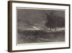 A Forest Fire in America-null-Framed Giclee Print