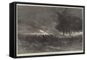 A Forest Fire in America-null-Framed Stretched Canvas