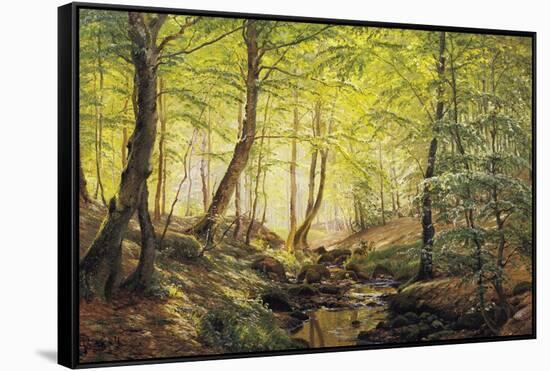 A Forest Glade-Johannes Boesen-Framed Stretched Canvas