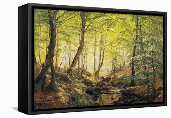 A Forest Glade-Johannes Boesen-Framed Stretched Canvas