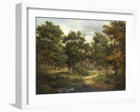 A Forest Scene, Sussex-Patrick Nasmyth-Framed Giclee Print