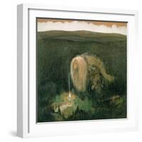 A Forest Troll, c.1913-John Bauer-Framed Giclee Print