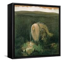 A Forest Troll, c.1913-John Bauer-Framed Stretched Canvas