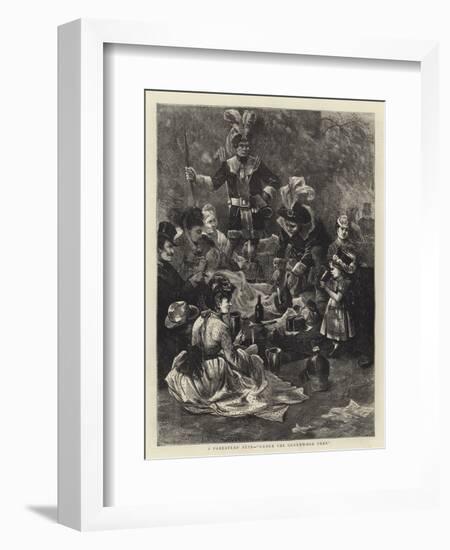 A Foresters' Fete, Under the Greenwood Tree-Edwin Buckman-Framed Giclee Print