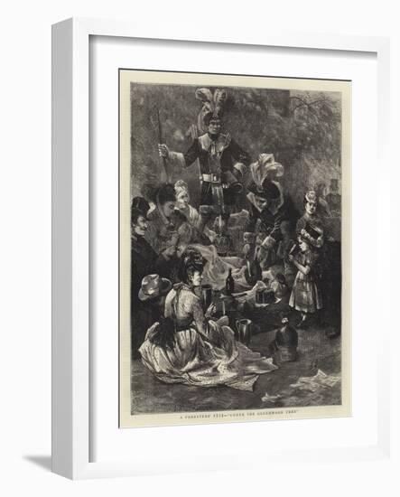 A Foresters' Fete, Under the Greenwood Tree-Edwin Buckman-Framed Giclee Print