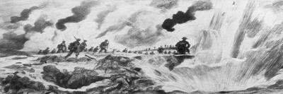 The Attack at the River Steenbeck, Belgium, First World War, 31 July 1917-A Forestier-Stretched Canvas