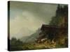 A Forge in the Bavarian Alps-Sir William Beechey-Stretched Canvas